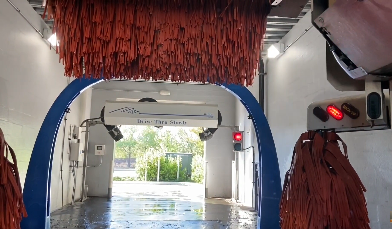 Drive-through car wash