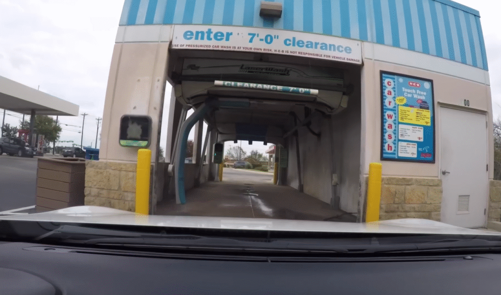 Drive-through car wash